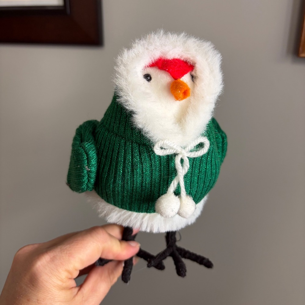 Target Wondershop Christmas Bird Dazzle 2019 Green Sweater Collectible Ornament
